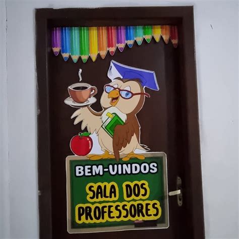 PAINEL DE PORTA SALA DOS PROFESSORES Atividades Educativas Tio Edy