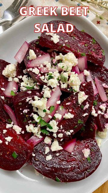 Greek Beet Salad With Feta Cheese