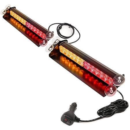 Amazon Yifengshun Led Amber Red Emergency Strobe Light Bar