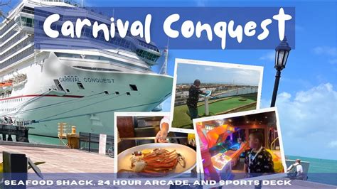 Carnival Seafood Shack Fun Onboard Arcade Sports Deck Youtube