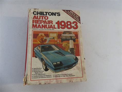 Lot 301 Vintage 1983 Chilton S Auto Repair Manual American Cars 1976