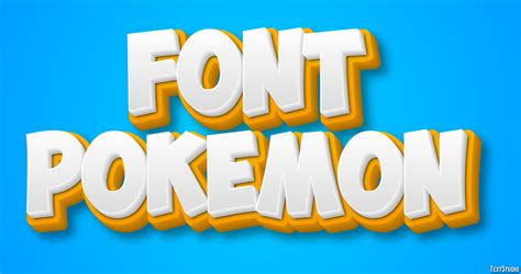 Font Pokemon Text Effect And Logo Design Font