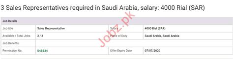 Sales Representative Jobs In Saudi Arabia 2024 Job Advertisement Pakistan