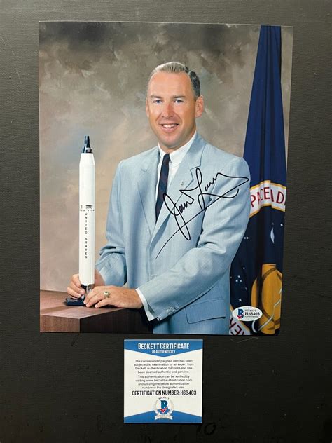 James Jim Lovell Rare Autographed Signed Apollo X Photo Beckett