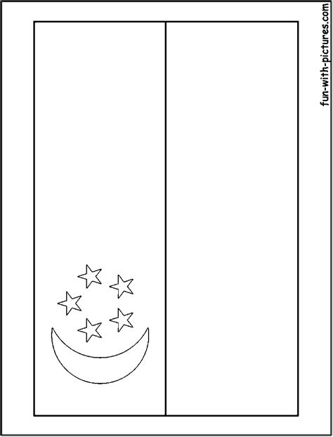 Singapore Flag Coloring Page