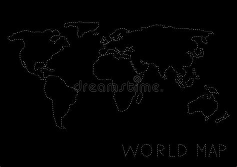 Simple World Map Stock Vector Illustration Of Background