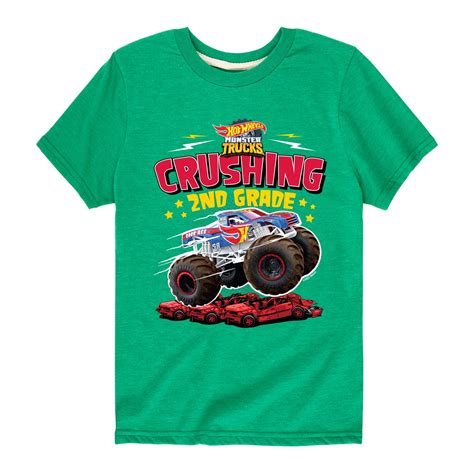 Hot Wheels Crushing 2nd Grade Youth Short Sleeve Graphic T Shirt Walmart