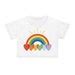 Rainbow Crop Tee Gay Pride Lgbtqia Tshirt Rainbow Clouds Cropped T Shirt Love Is Love Hearts Tee
