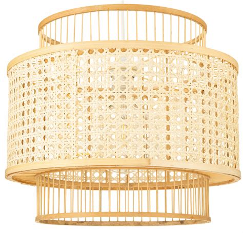 Lampa wisząca BOHO biała rattanowa plecionka 40cm LW BIAŁA BMB07