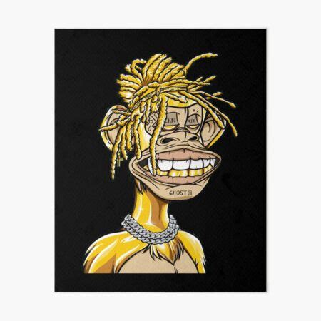 Nft Monkey In Yellow Like Travis Scott Bored Ape Yacht Club Art Board