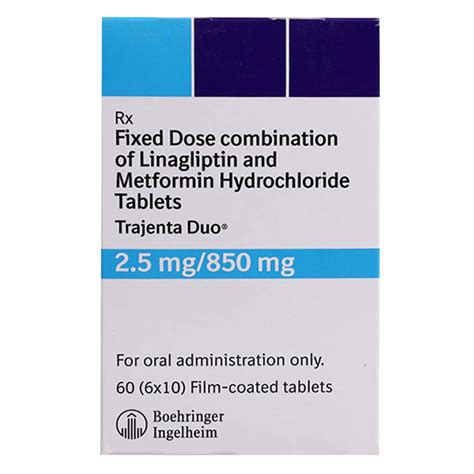 Trajenta Duo 2 5mg 850mg điều trị đái tháo đường