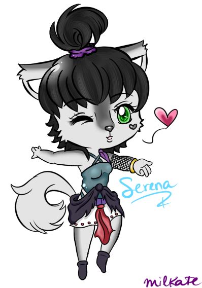 Serena Anthro Chibi Style Request By Milkate On Deviantart