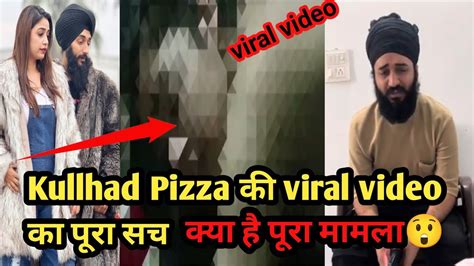 Kulhad Pizza Viral Video Sehaj Arora Gurpreet Kaur Viral Video