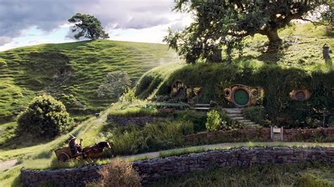 House The Shire Gandalf Stone Fence J R R Tolkien Trees