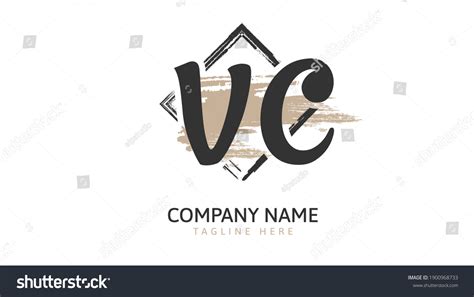 Vc Initial Handwriting Logo Vector Stock Vector Royalty Free