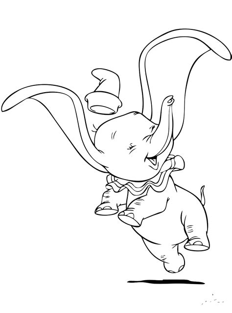 Dumbo Disneys Colorare Disneyclips Adorable Dombo Birijus Babyelephant