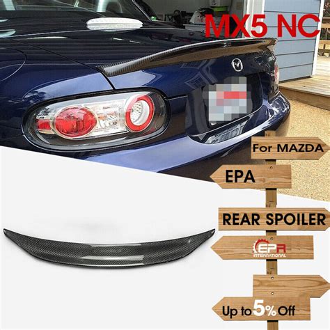 Roster Miata Epa Type Hard Top Rear Spoiler Kit Carbon For Mazda