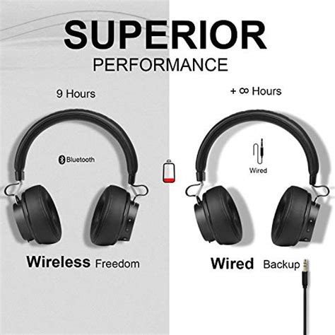 Tecknet Bluetooth Headphones Wireless Over Ear Hi Fi Stereo Headset Earphones With Noise