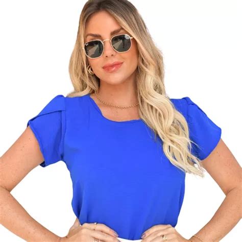 Blusa Blusinha Social Duna Manga Curta Princesa Verão Barato Mercadolivre