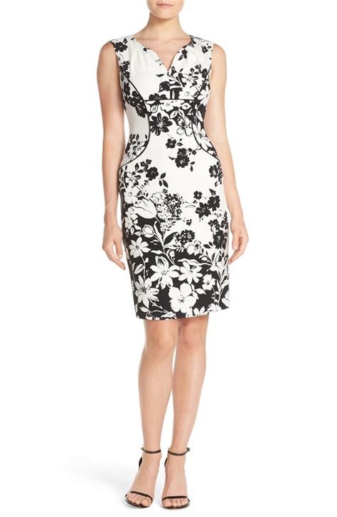 Adrianna Papell Floral Print Sheath Dress Nordstrom