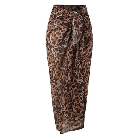 Leopard Bikini Set For 2024 Summer Three Piece Full Coverage Bra Chain Lace Up Sexy Women