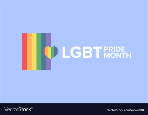 Happy Pride Month Horizontal Banner Royalty Free Vector