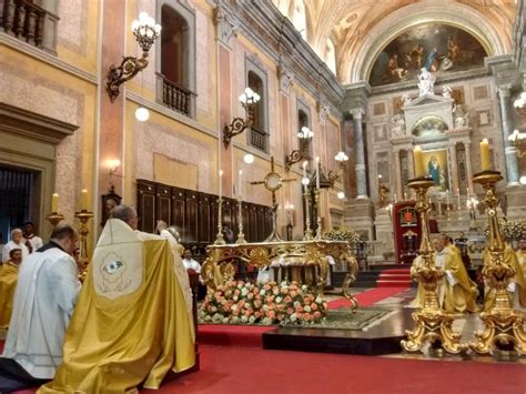 Missa E Prociss O Marcaram A Solenidade De Corpus Christi Em Bel M