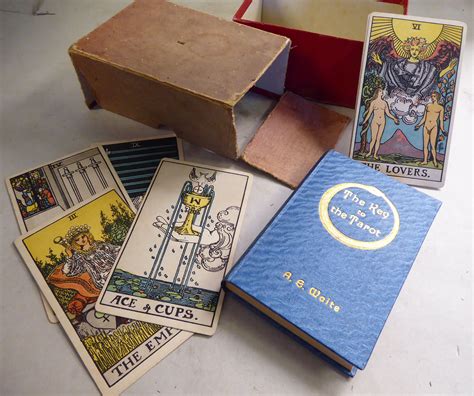 Tarot Cards A 1909 First Edition Of The Rider Waite Roses Lillies