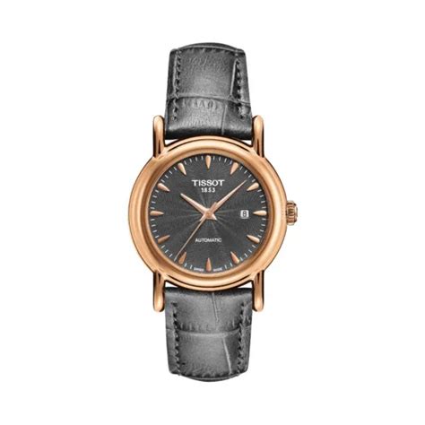 天梭 Tissot T Gold系列 皮革 自动机械机芯 女表 T9070077608100 小迈步海淘品牌官网