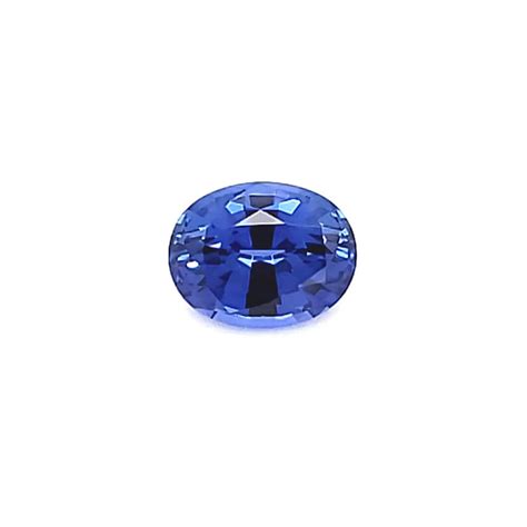 Oval Cut Lab Created Blue Sapphire Gemstone Nodeform