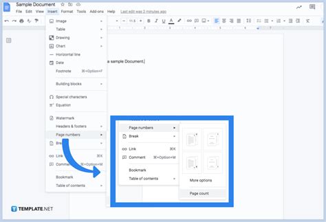 How To Add Page Numbers In Google Docs