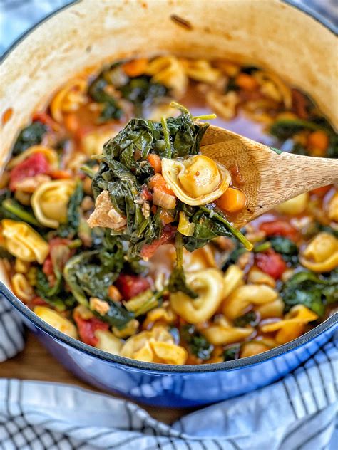 Tortellini Soup With Chicken Sausage And Spinach Sweet Savory And Steph