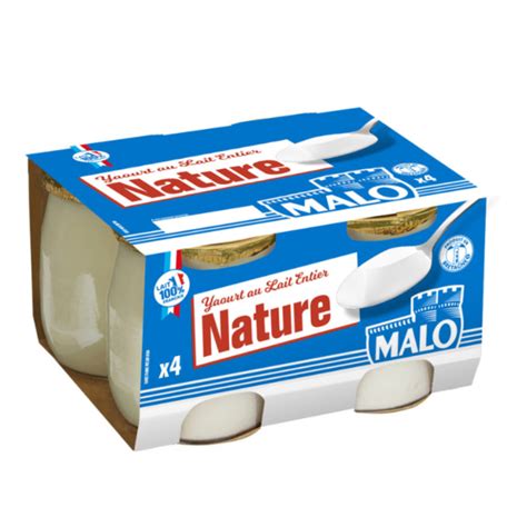 Yaourt Nature Au Lait Entier Malo