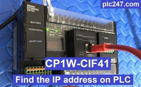 Tutorial Omron Cp W Cif Read Ip Address On Plc Plc