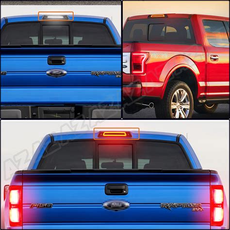 For Ford F 150 2009 2014 Led 3rd Brake Lamp Rear Roof Cargo Light 2 In 1 Smoked Ebay