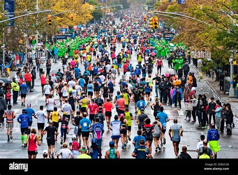 Marathon Runners Running in the NYC Marathon Stock Photo - Alamy