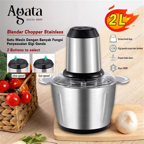 Jual Blender Chopper Stainless L Penggiling Daging Elektrik