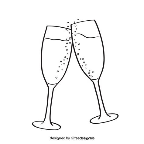 Cheers black and white clipart vector free download