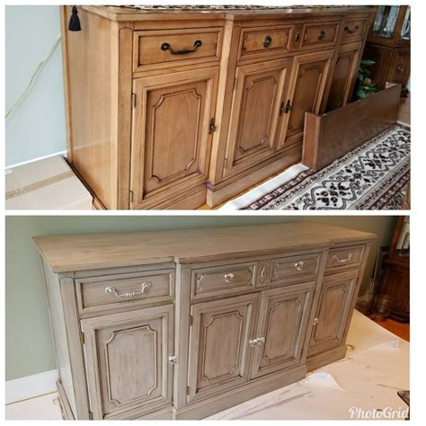 Buffet Chalk Paint Before After Valspar My Lorgnette Chalk Paint