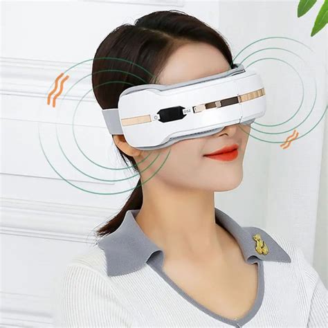 Noir Massage Intelligent Pour Les Yeux Avec Vibration Thermique