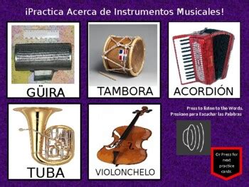 Spanish Digital Memory Game Practica Los Instrumentos Musicales PPTX