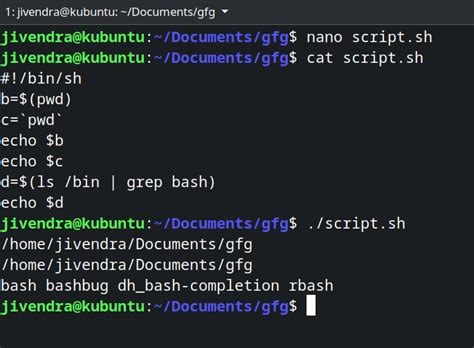 How To Create A Shell Script In Linux Geeksforgeeks