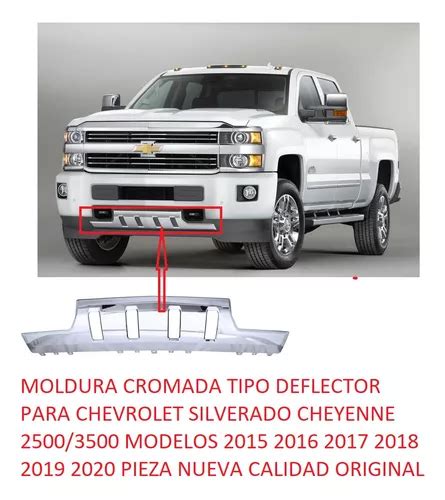 Moldura Inferior De Defensa Silverado 2500 3500 2015 2016 MercadoLibre