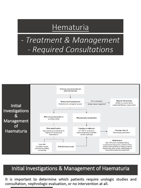 Hematuria Treatment Management and Required Consultations | PDF ...