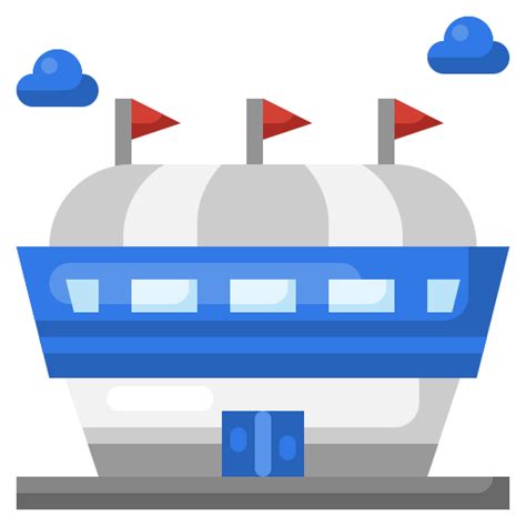stadium surang flat icon