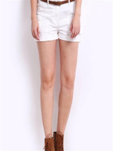 Buy Roadster Women White Cargo Shorts Shorts For Women 212632 Myntra