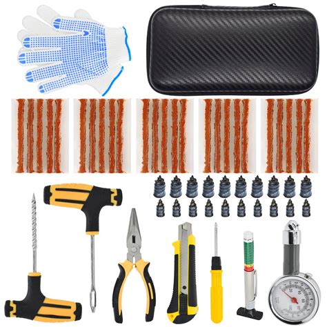 Kit de reparo do pneu do carro sem câmara pneu punctura reparação kit