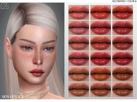 Lisaminicatsims LMCS N109 Lipstick In 2024 Sims 4 Cc Makeup Sims 4