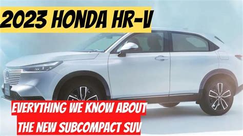 Honda Hr V Everything We Know About The New Subcompact Suv