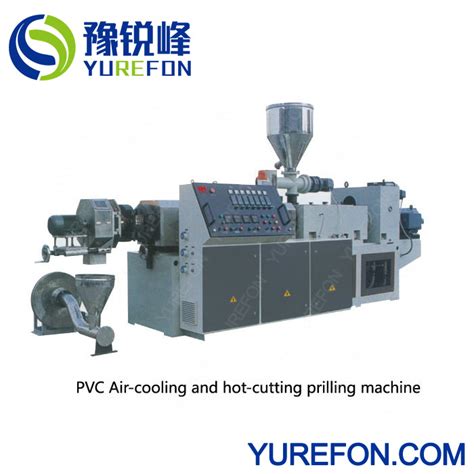 Conical Double Screw Hot Cutting PVC Plastic Granulator China Granulator And Plastic Granulator